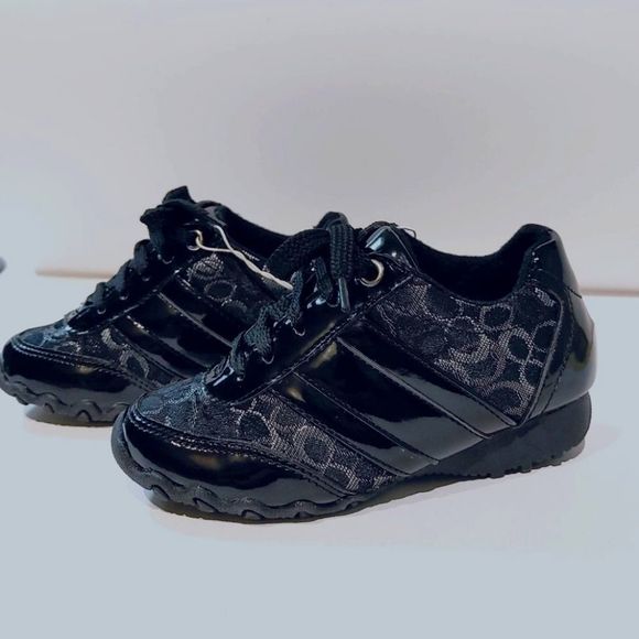 NWOT Go Fresh Zippy Running Shoes For Girls Black - Picture 1 of 8